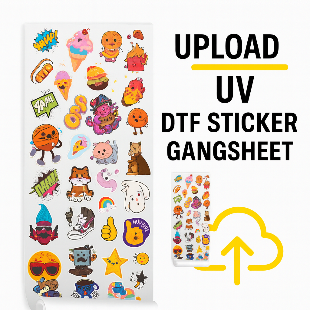 Upload Your UV DTF Sticker Gang Sheet